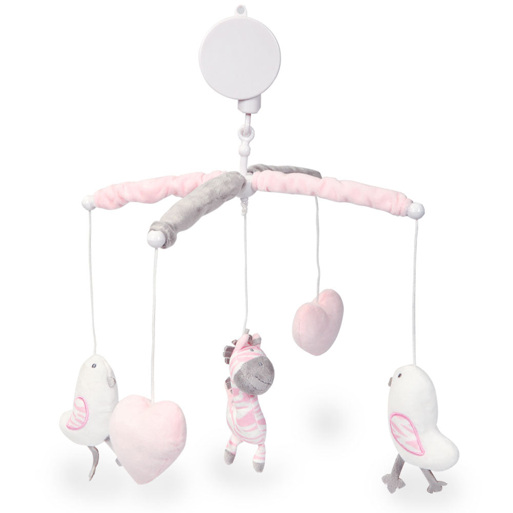 COT MOBILE PINK ZEBRA