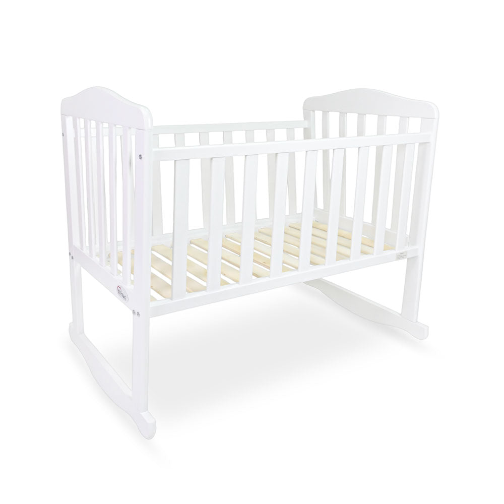 WOODEN CRIB WHITE