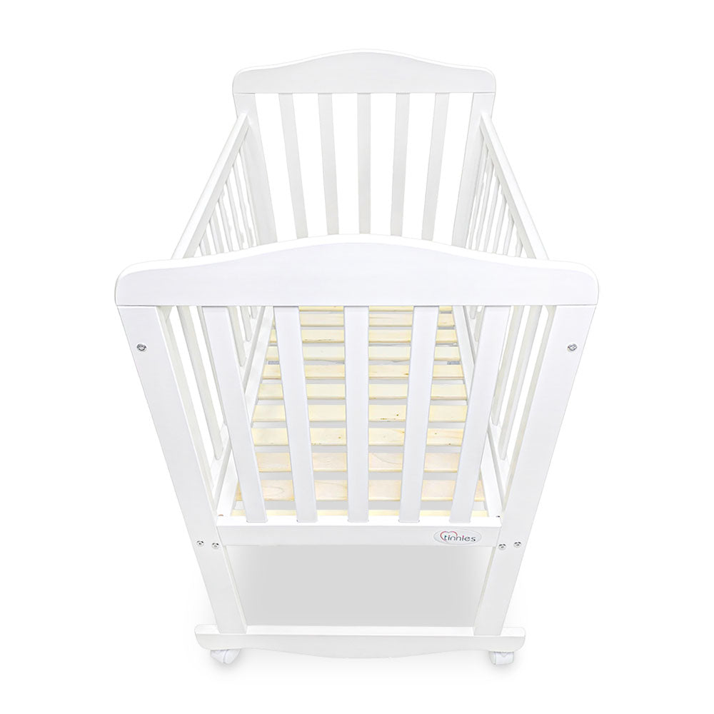 WOODEN CRIB WHITE