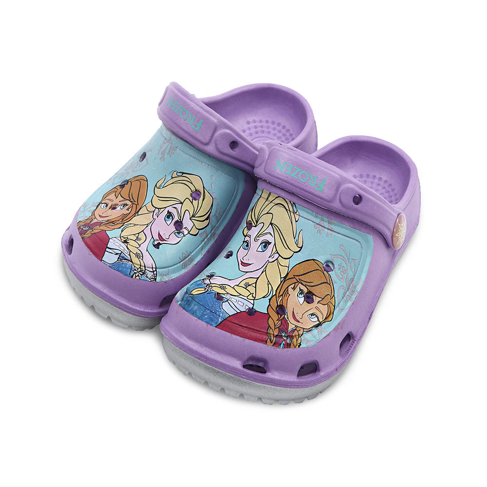 GIRL CROCS PURPLE FROZEN SISTERS