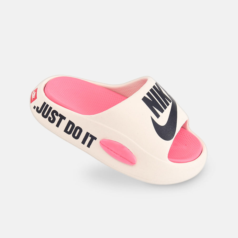 GIRL SLIPPER NIKE WHITE