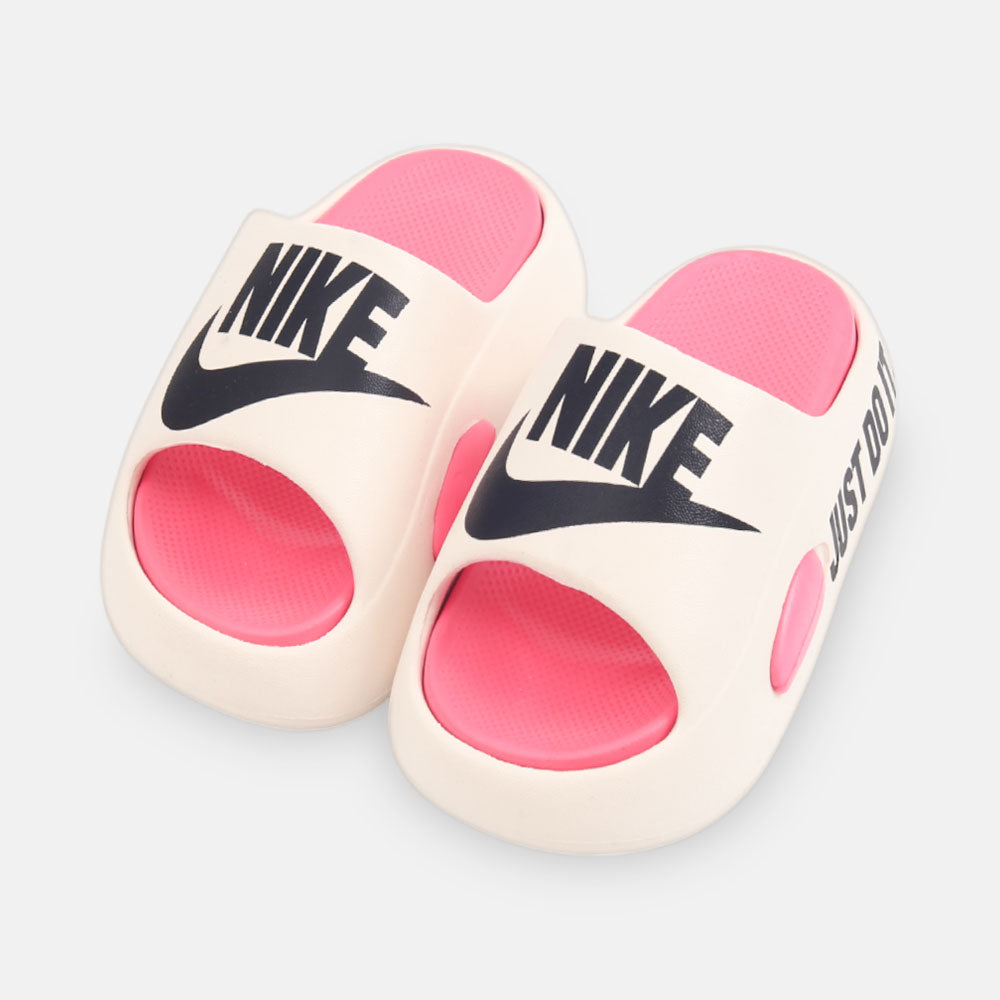 GIRL SLIPPER NIKE WHITE