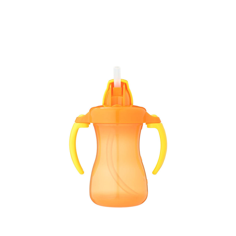 PETITE STRAW BOTTLE 150ML, ORANGE