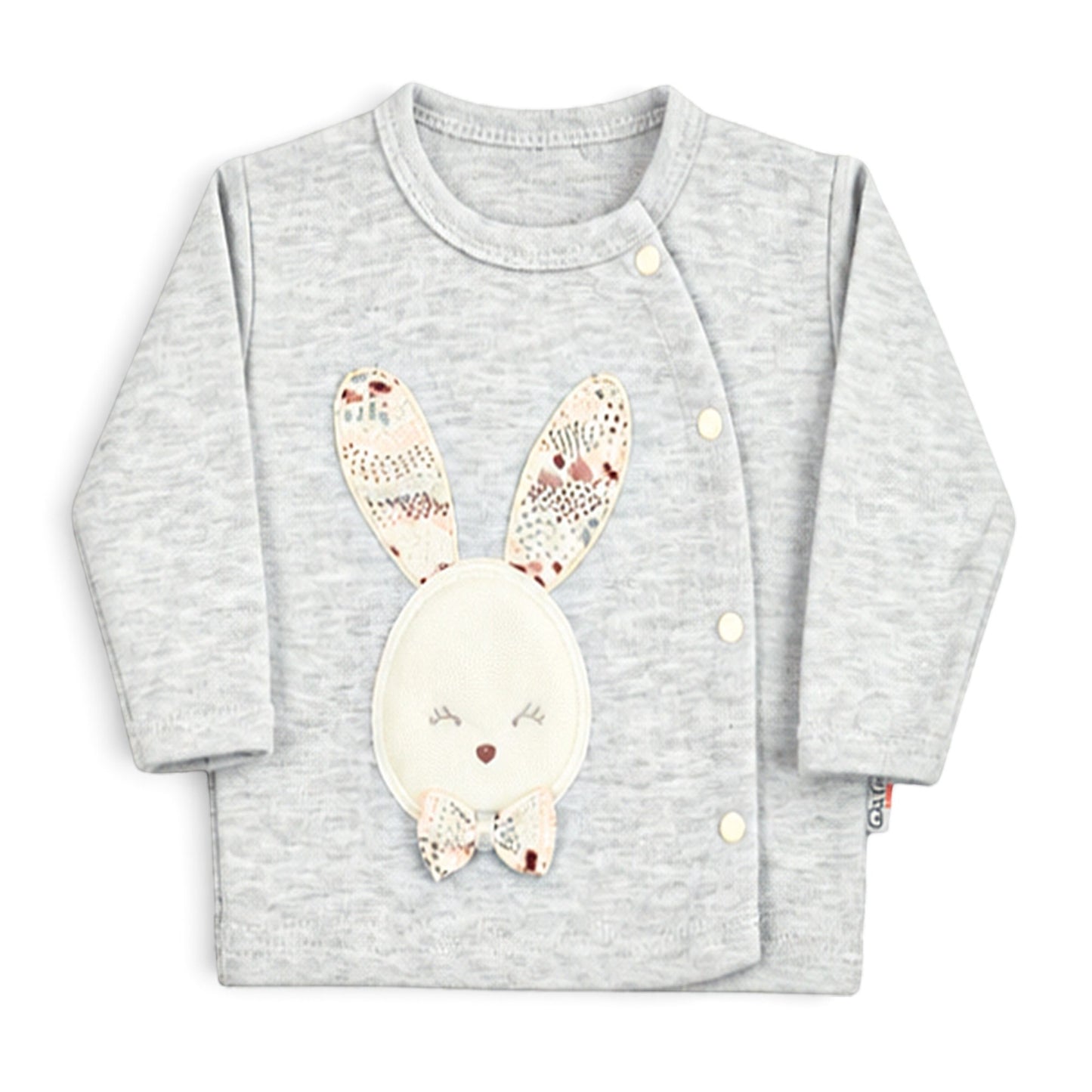 GREY SCENIC PRINT BUNNY BABY GIRL GIFT SET
