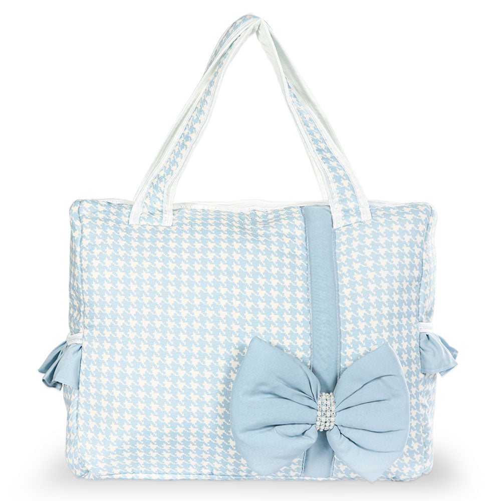 DIAPER BAG BLUE BOW CRYSTAL