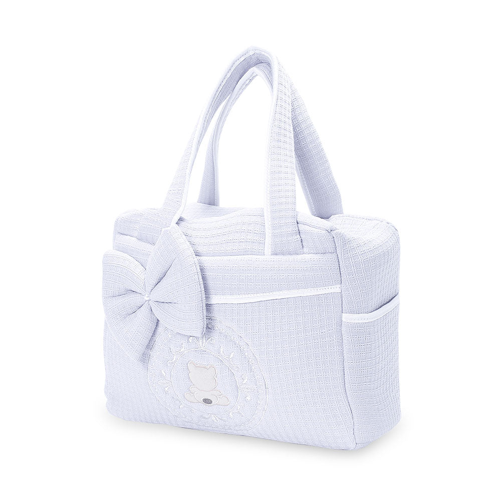 DIAPER BAG PURPLE BEAR