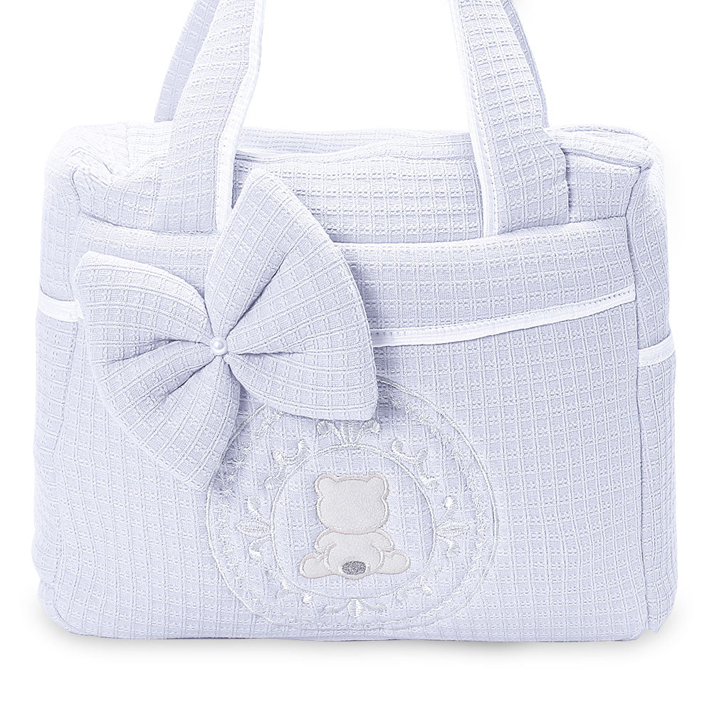 DIAPER BAG PURPLE BEAR