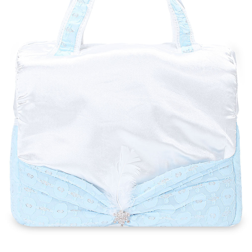 DIAPER BAG FANCY FEATHER (BLUE)