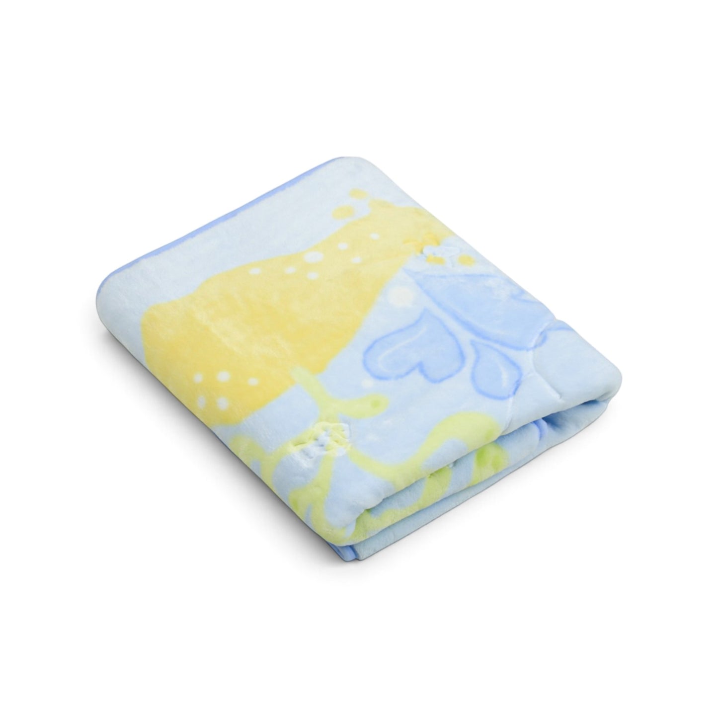 LIGHT BLUE DOLPHIN EMBOSSED BLANKET
