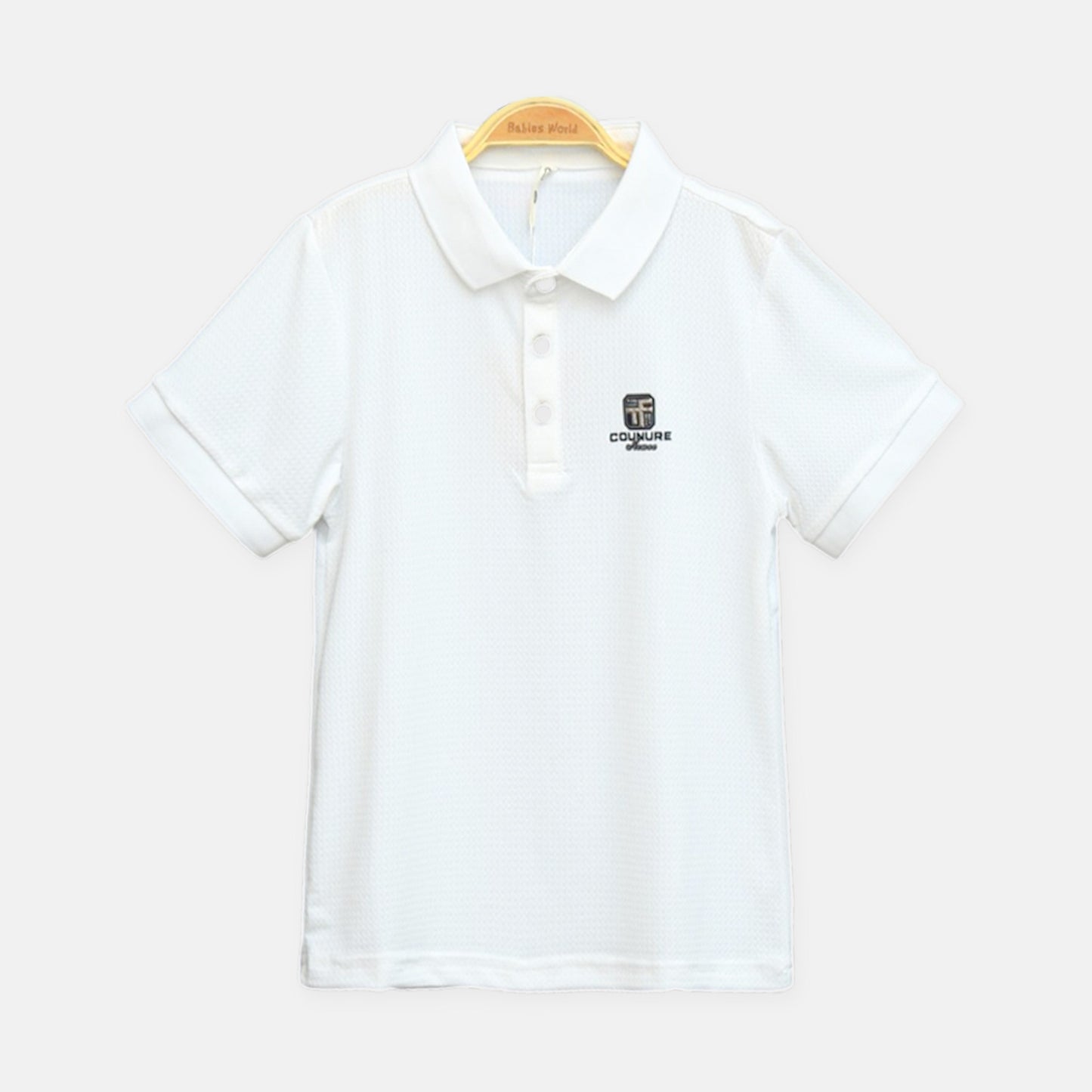 White Piqué Polo Shirt