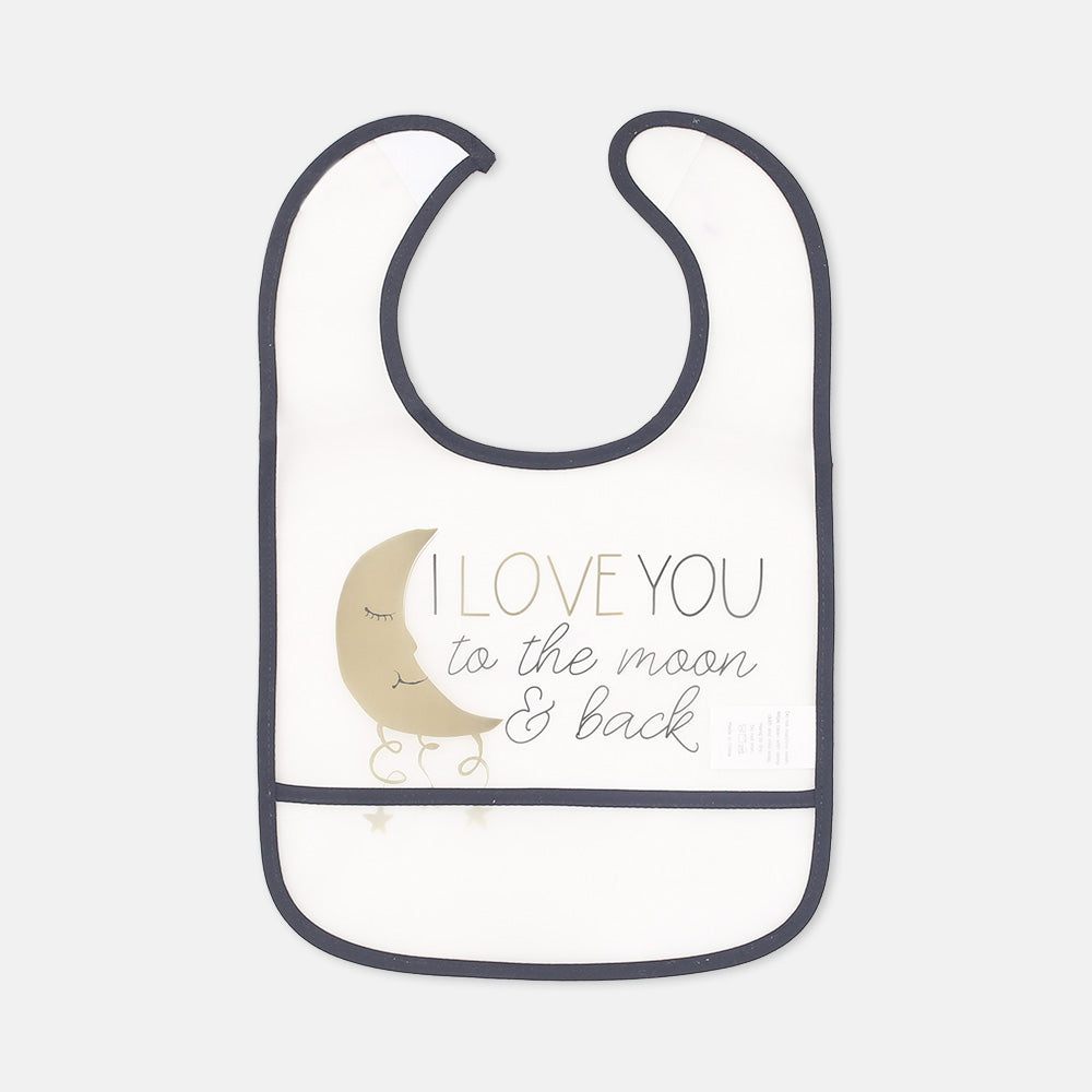 EASY CLEAN BIB MOON AND BACK (WASHABLE)