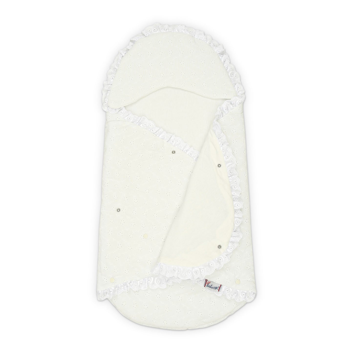 CREAM SOFT COTTON HOODED CARRY NEST