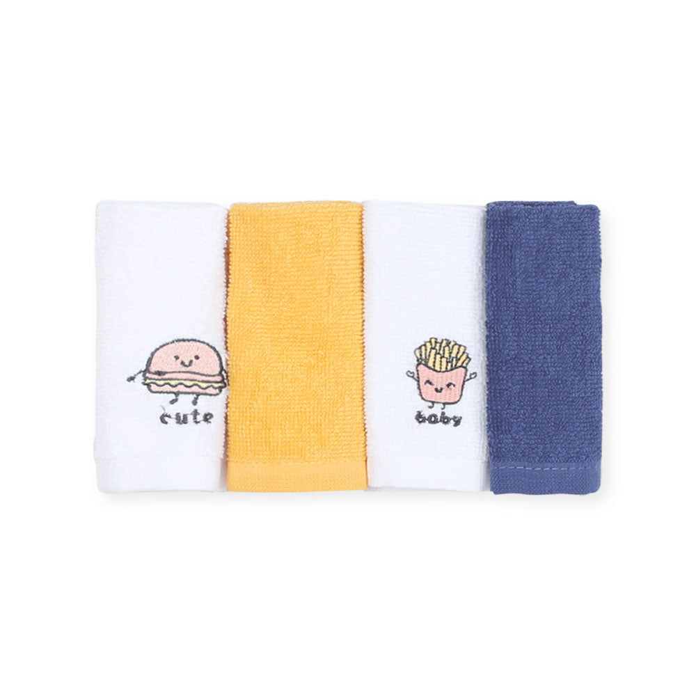 FACE TOWEL PK-4 MULTICOLOR CUTE BABY