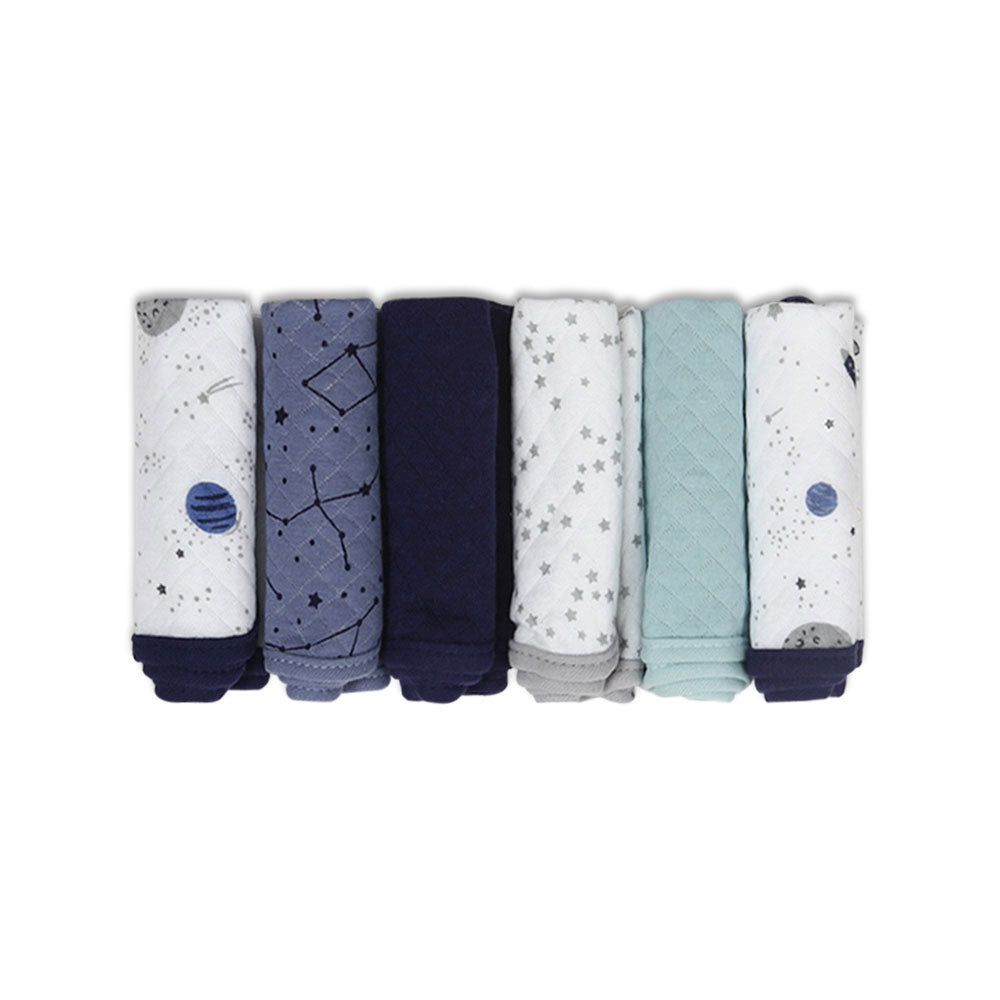 FACE TOWEL PK-6 MULTI-COLOR LIL GALAXY