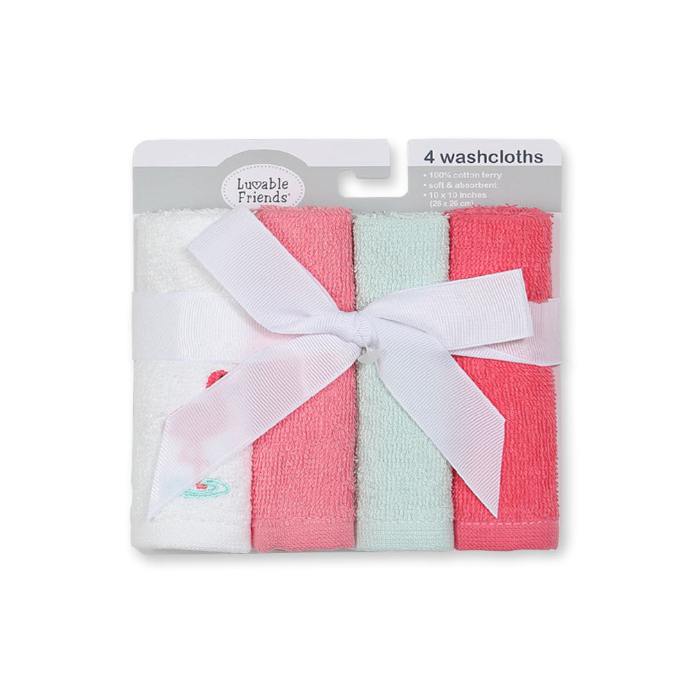 FACETOWEL PK-4 FIERY ROSE FLAMINGO