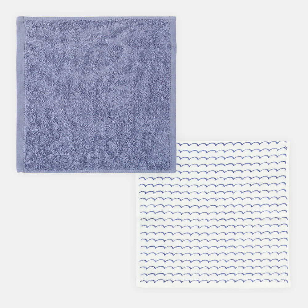 FACE TOWEL PK-4 BLUE BABY SHARK THEME