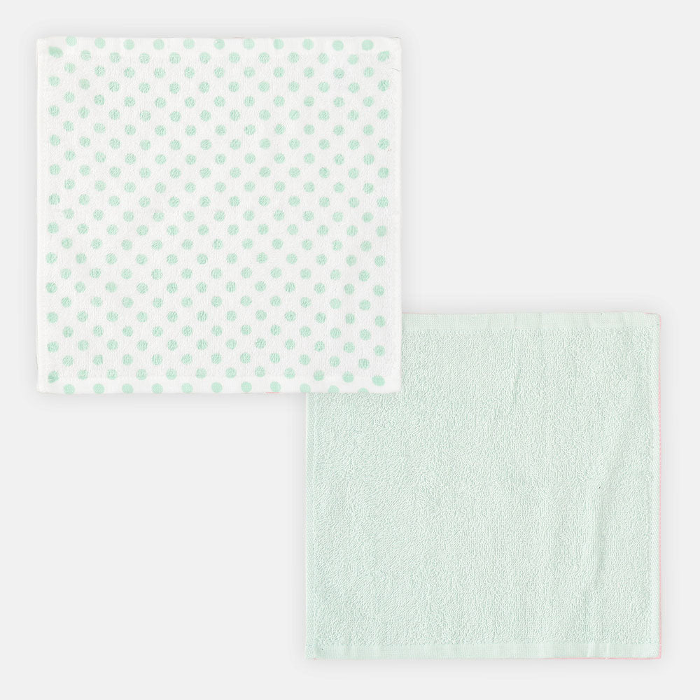 FACE TOWEL PK-4 WHITE FLOWER