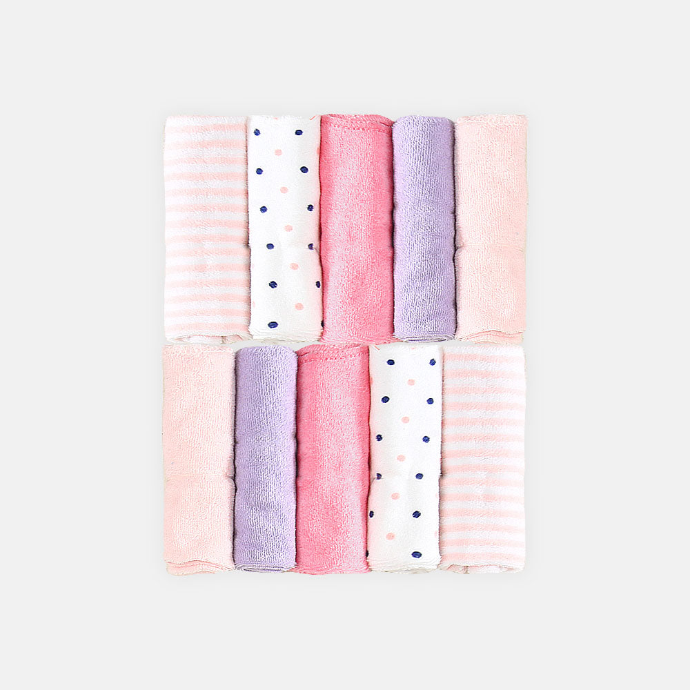 FACE TOWEL PK-10 ROSE HUES