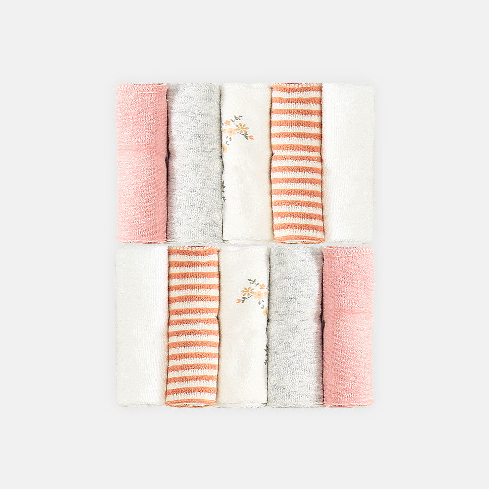 FACE TOWEL PK-10 PINK HUES