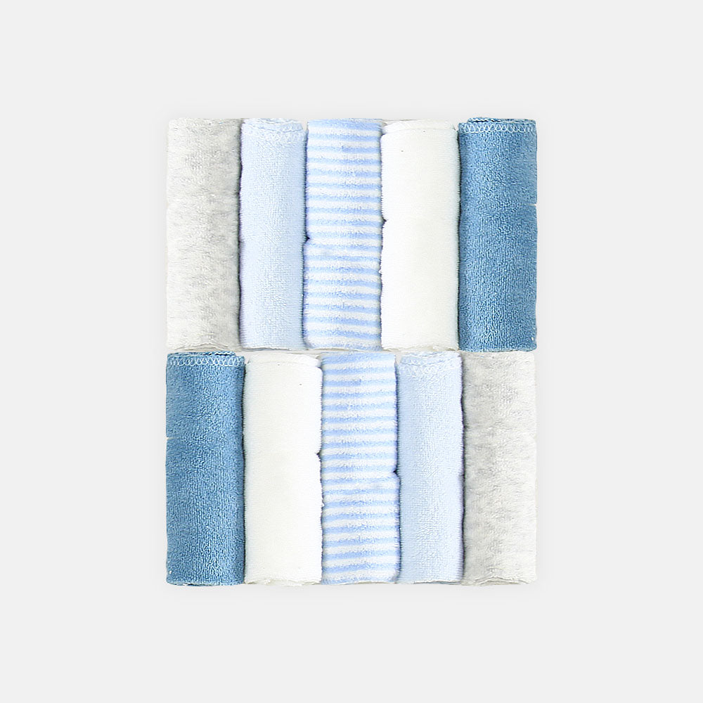 FACE TOWEL PK-10 BLUE HUES