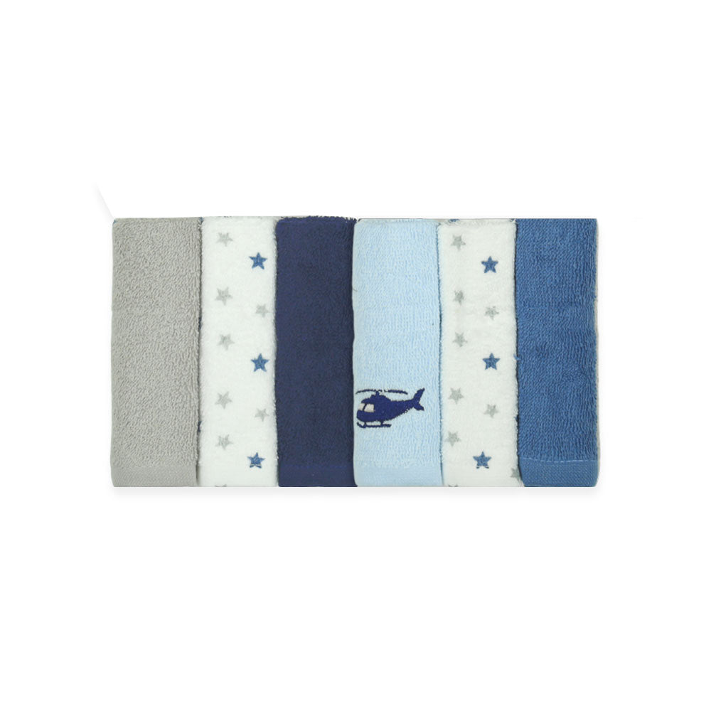 FACE TOWEL PK-6 CHOPPER HUES