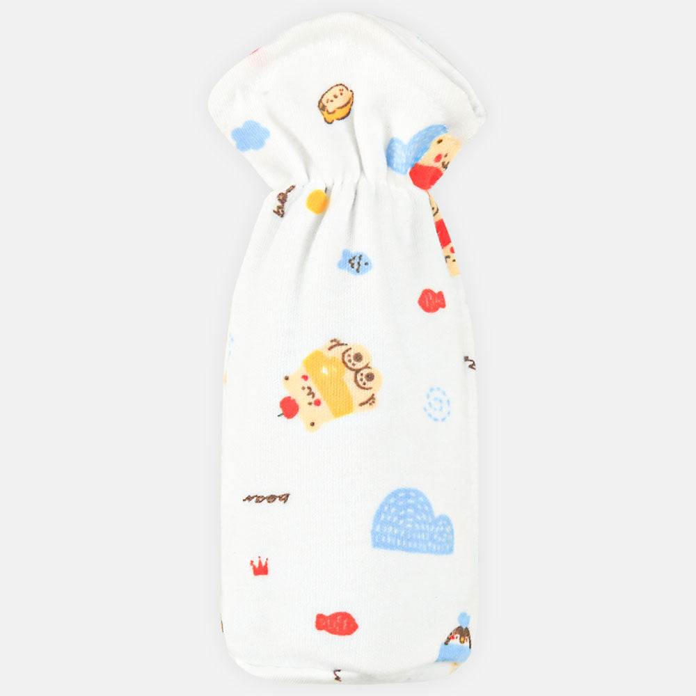 FEEDER COVER WHITE-SKY BLUE WINTER ANIMAL THEME
