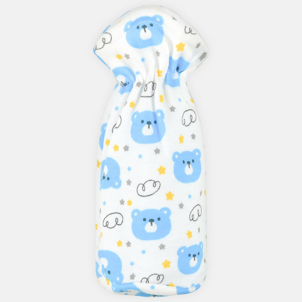 FEEDER COVER WHITE-SKY BLUE BEAR FACE