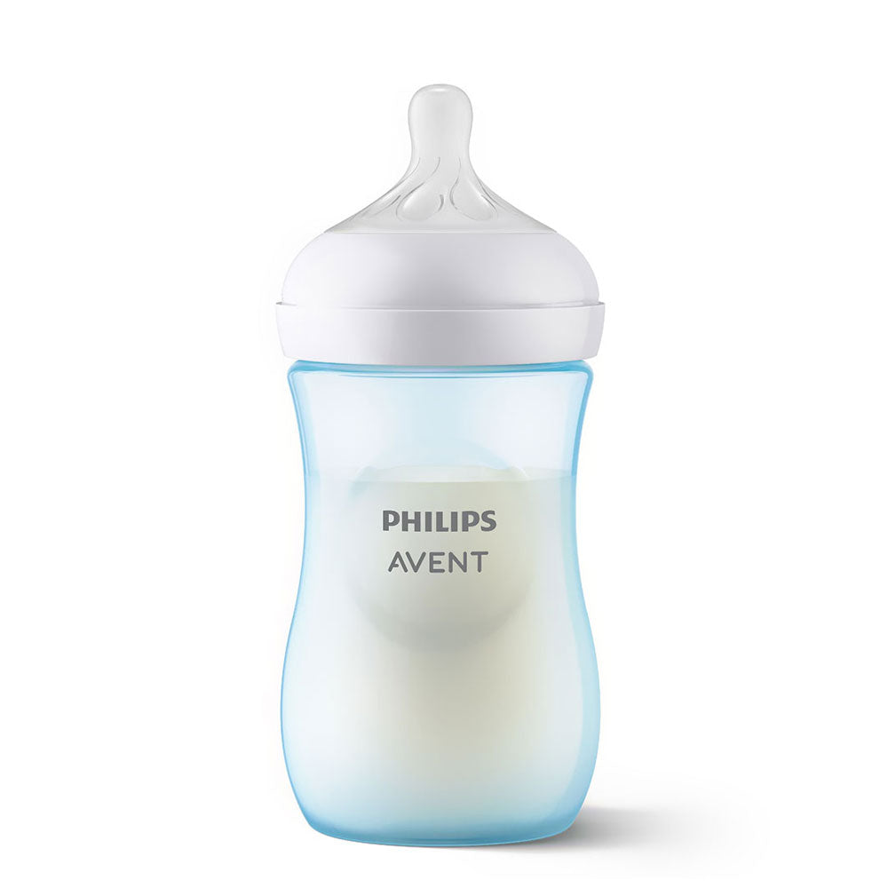 NATURAL III PP BOTTLE 9OZ BLUE
