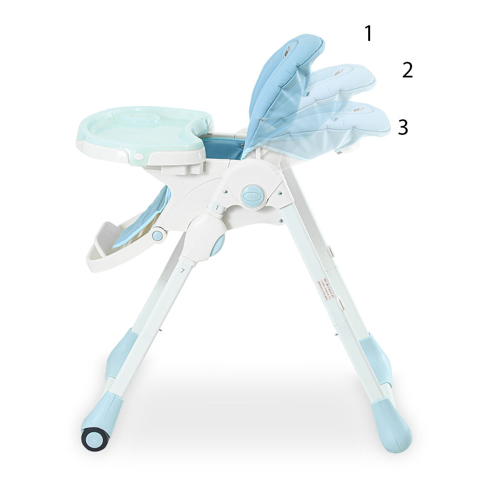 HIGH CHAIR WITH ADJUSTABLE HEIGHT BLUE