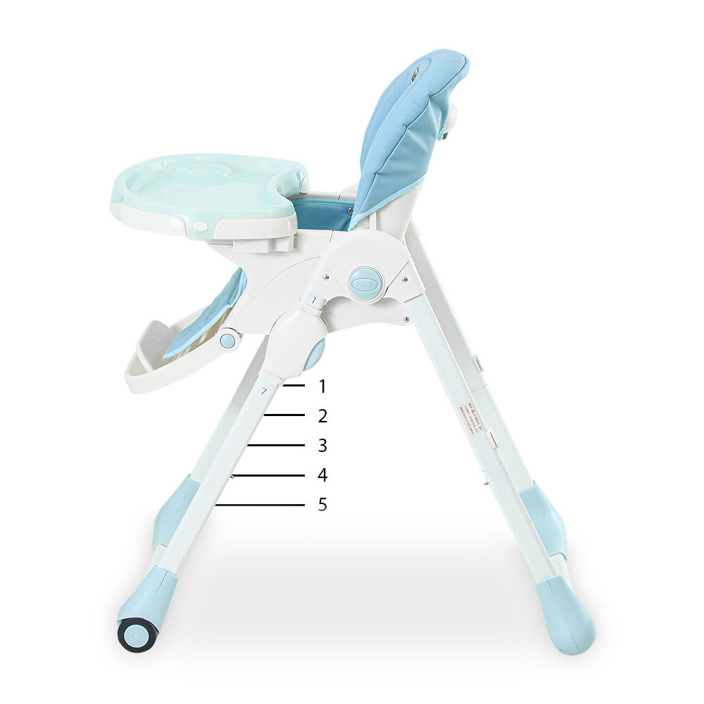 HIGH CHAIR WITH ADJUSTABLE HEIGHT BLUE