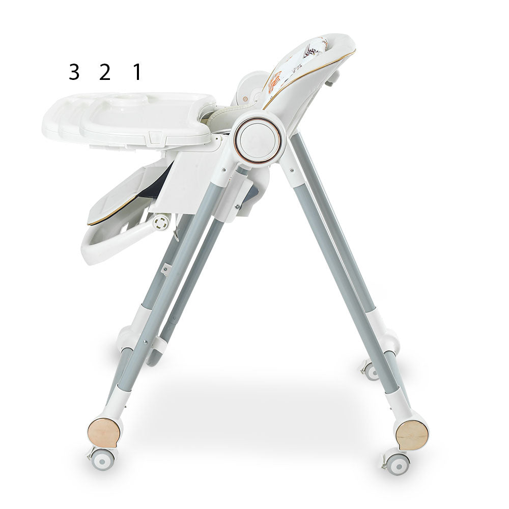 HIGH CHAIR WITH ADJUSTABLE HEIGHT WHITE