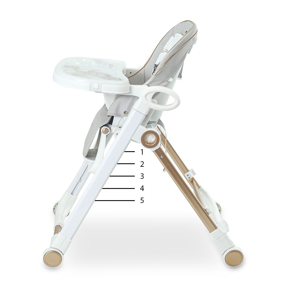 HIGH CHAIR SLEEK GREY