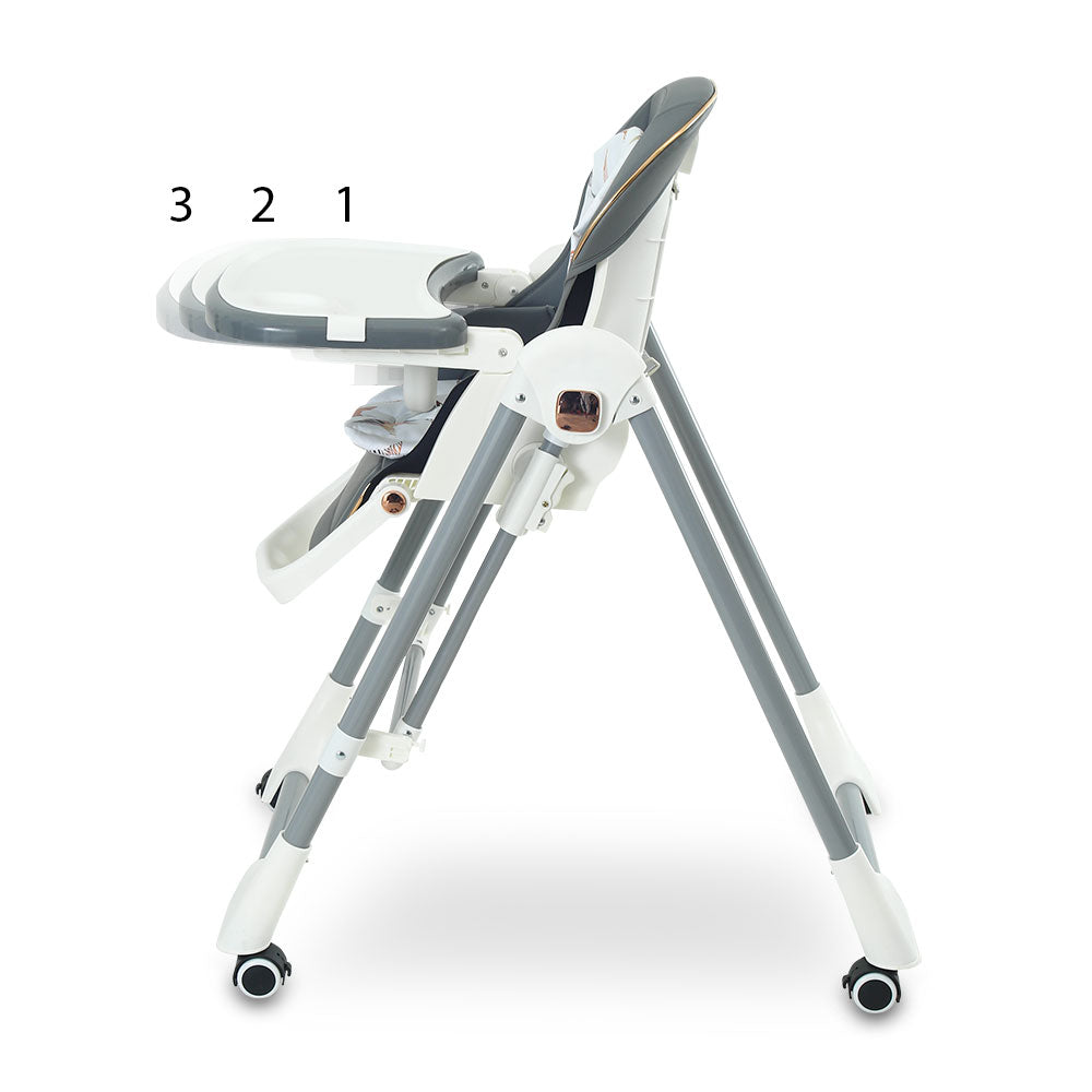 HIGH CHAIR WITH ADJUSTABLE HEIGHT MOD GREY