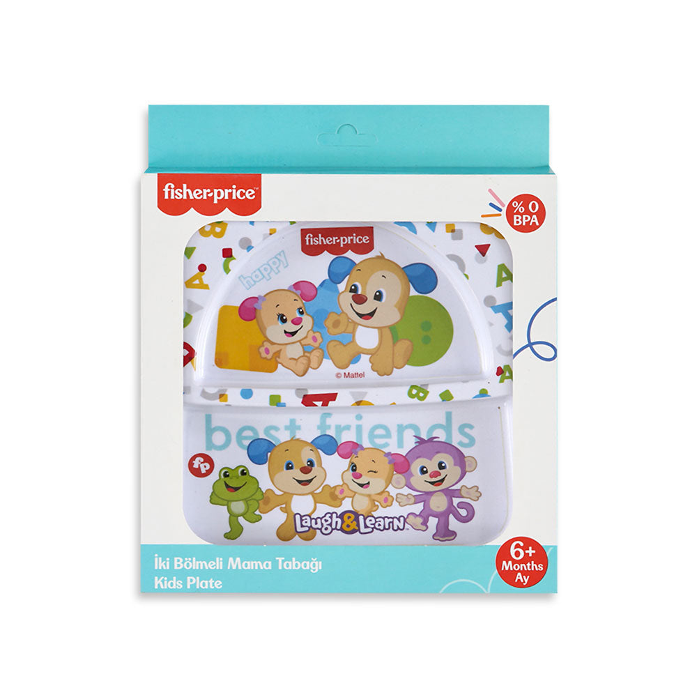 FEEDING PLATE WHITE BEST FRIENDS