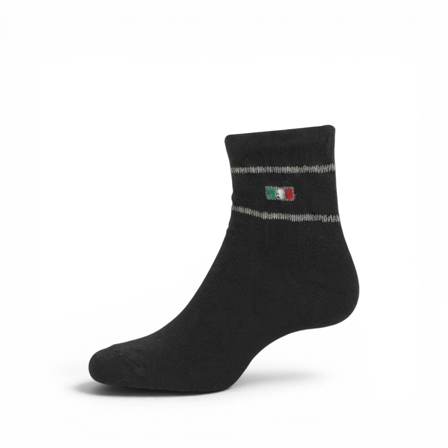 BLACK ANKLE BOY SOCKS