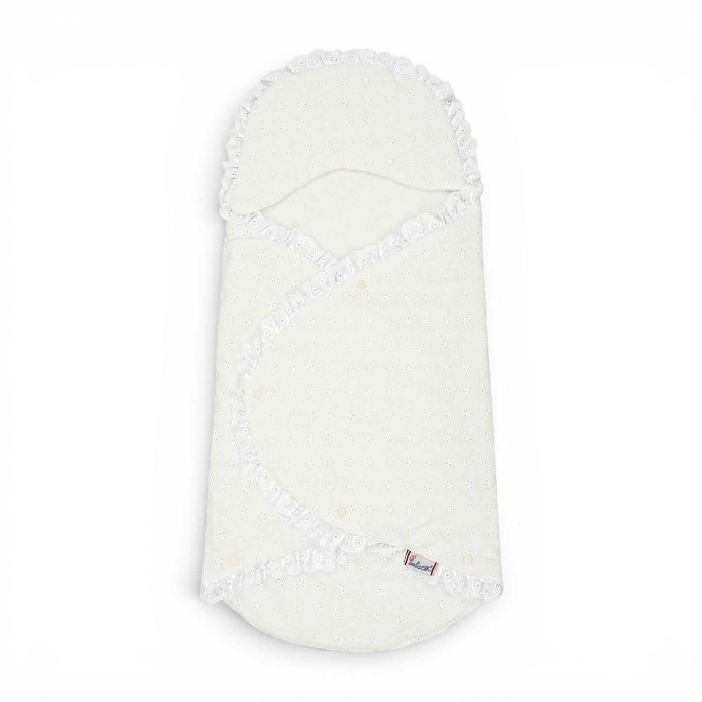 CREAM SOFT COTTON HOODED CARRY NEST
