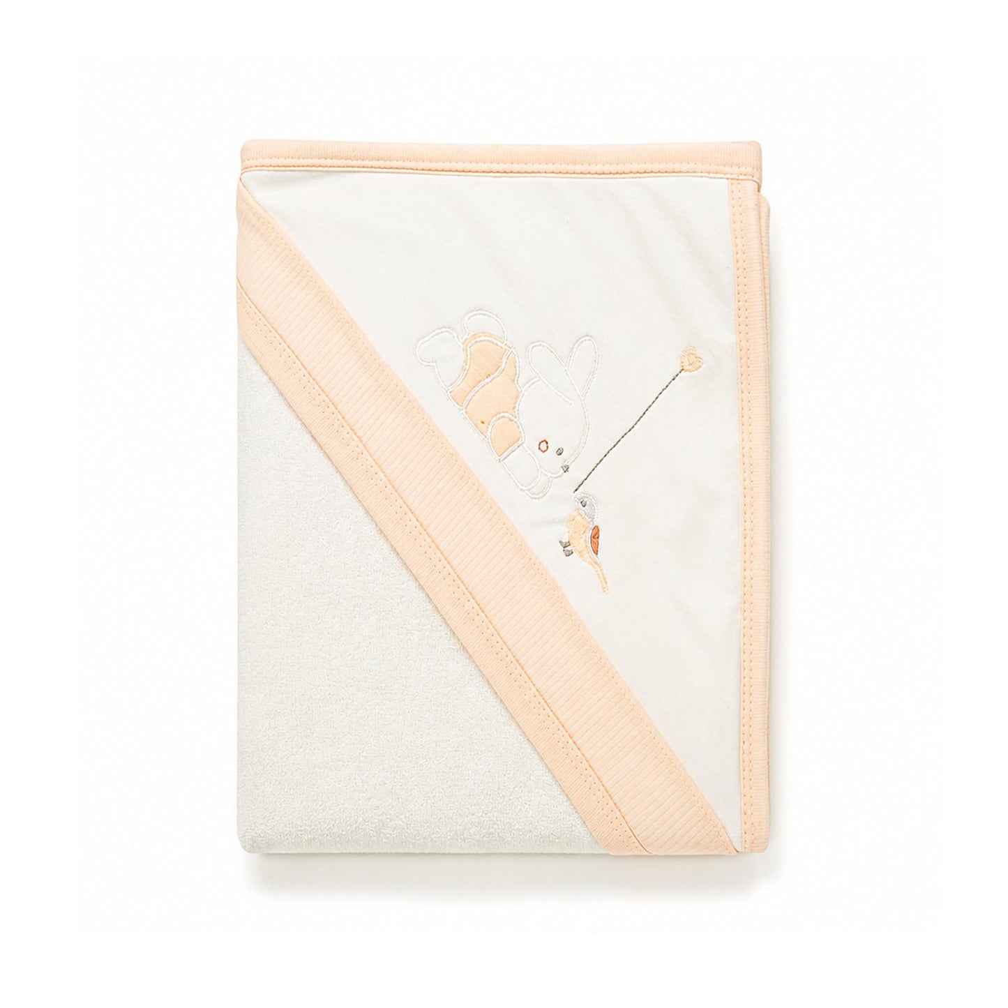 BUNNY WITH BALLOON HOODED BATH TOWEL