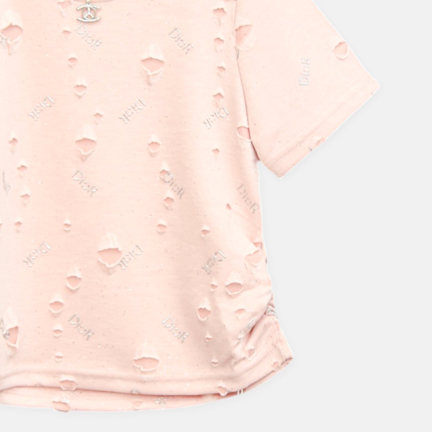Distressed Pink Tee