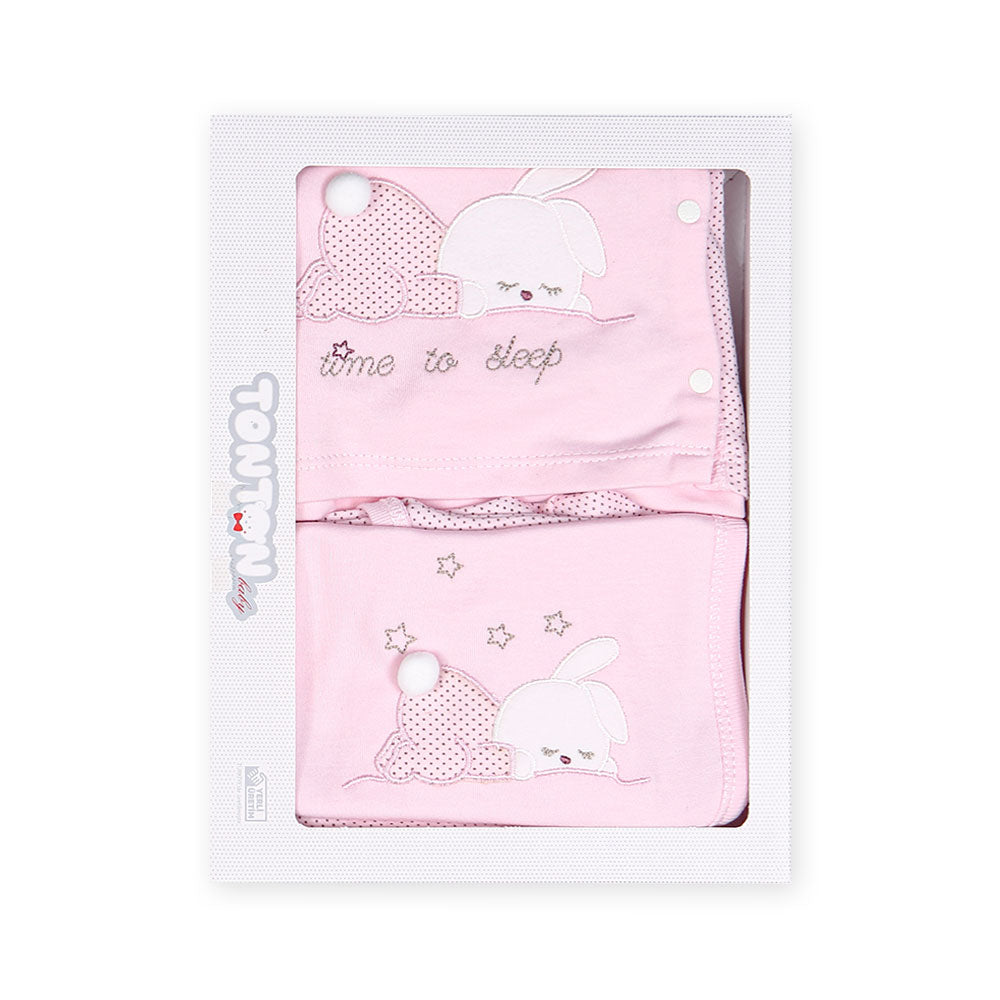 BABY GIRL GIFT SET PINK SLEEPY BUNNY