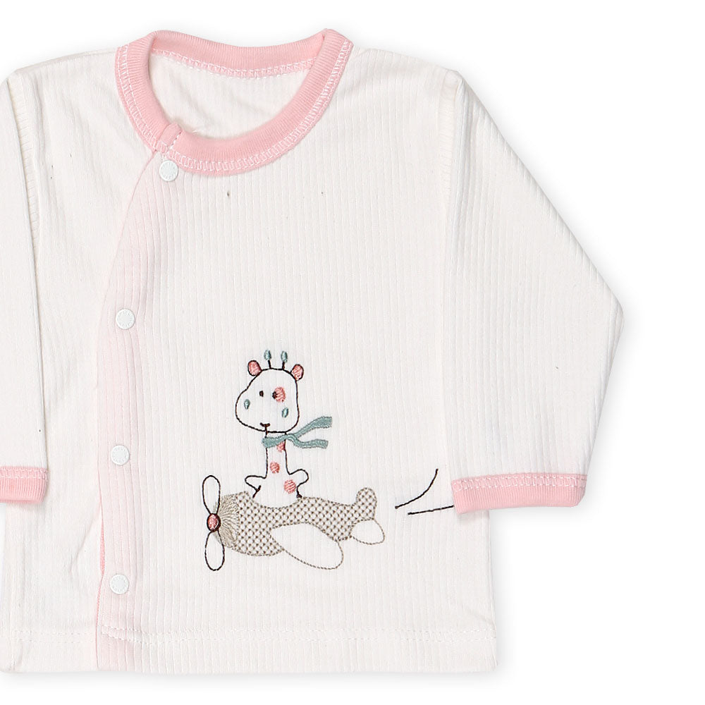 BABY GIRL GIFT SET PINK GIRAFFE & HELICOPTER