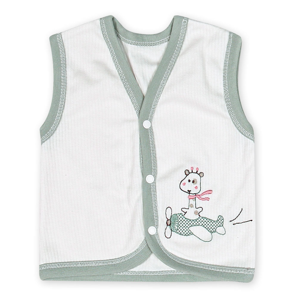 GIFT SET UNI SEX SAGE GREEN GIRAFFE & HELICOPTER