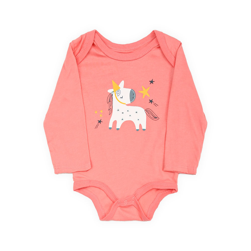 GIRL BODY SUIT PK-5 FULL SLEEVE MULTI