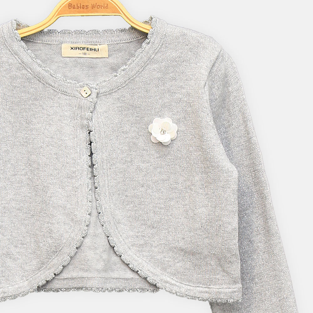 GIRL CARDIGAN GREY