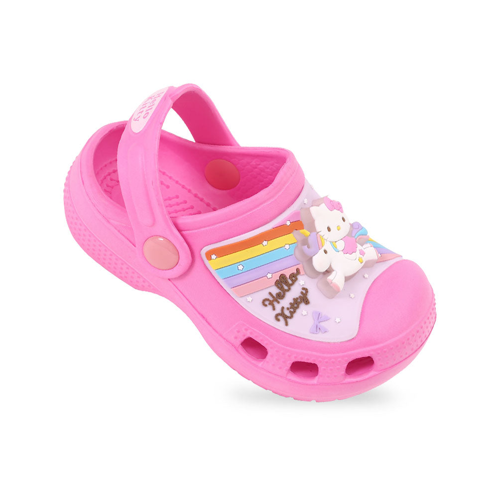 GIRL CROCS FUSHCIA HELLO KITTY LED