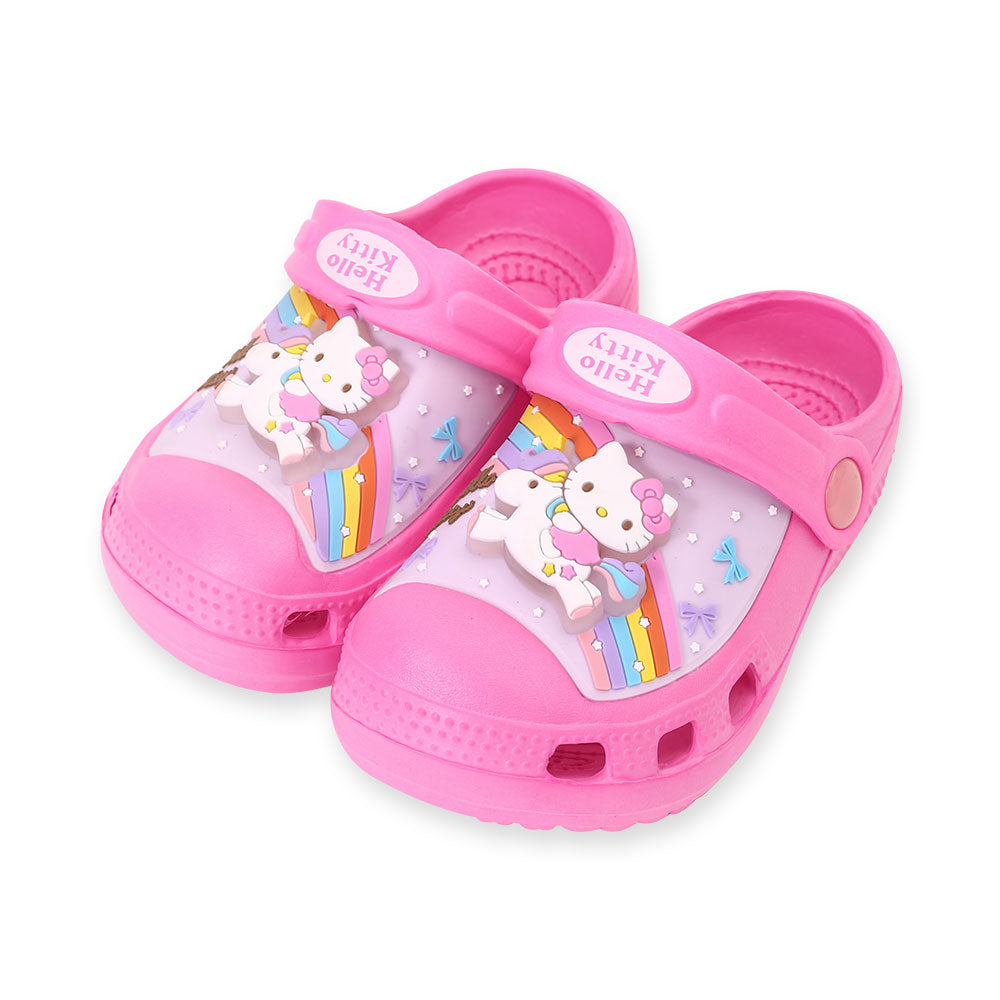 GIRL CROCS FUSHCIA HELLO KITTY LED