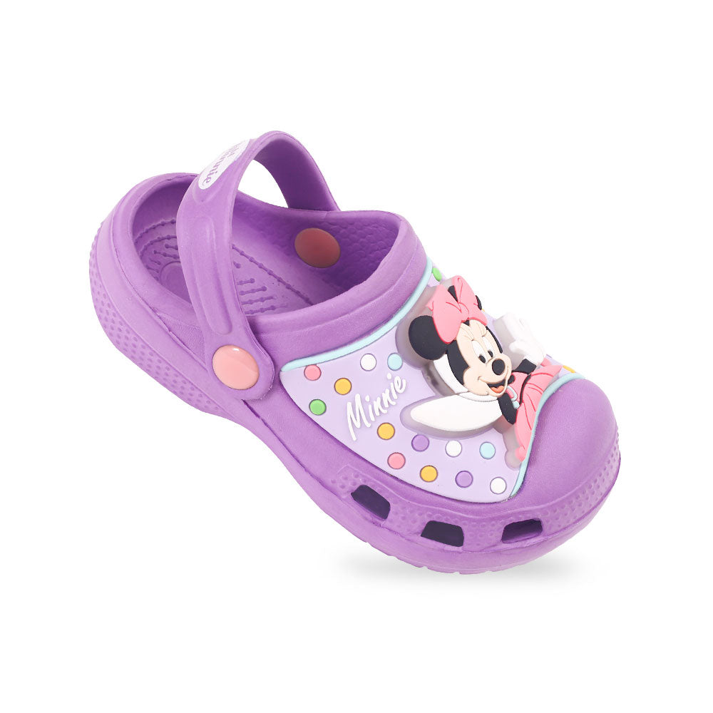 GIRL CROCS PURPLE MINNIE LED