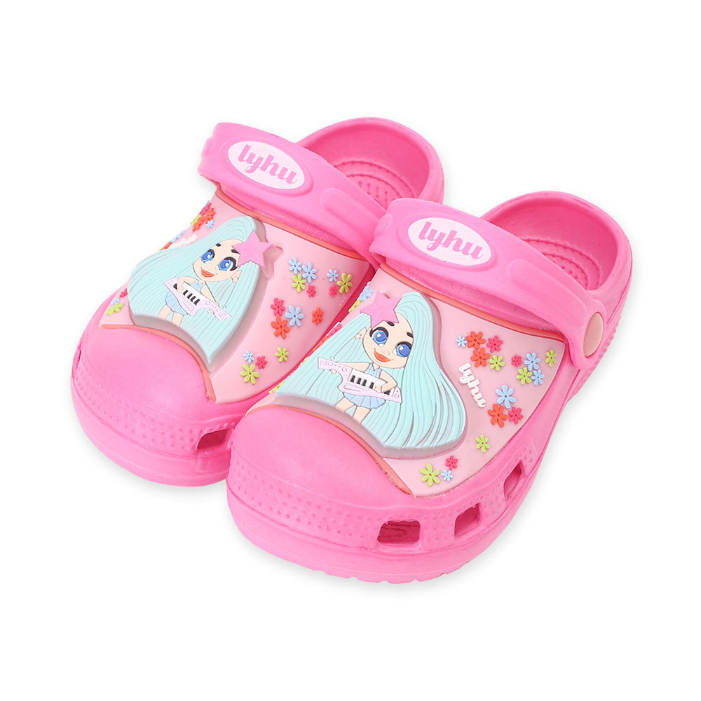 GIRL CROCS PINK GUITARIST LED