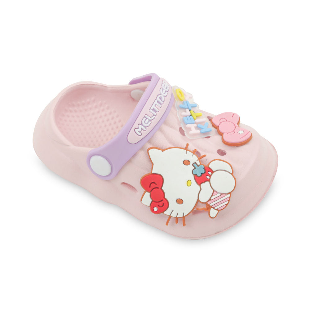 GIRL CROCS LIGHT PINK HELLO KITTY