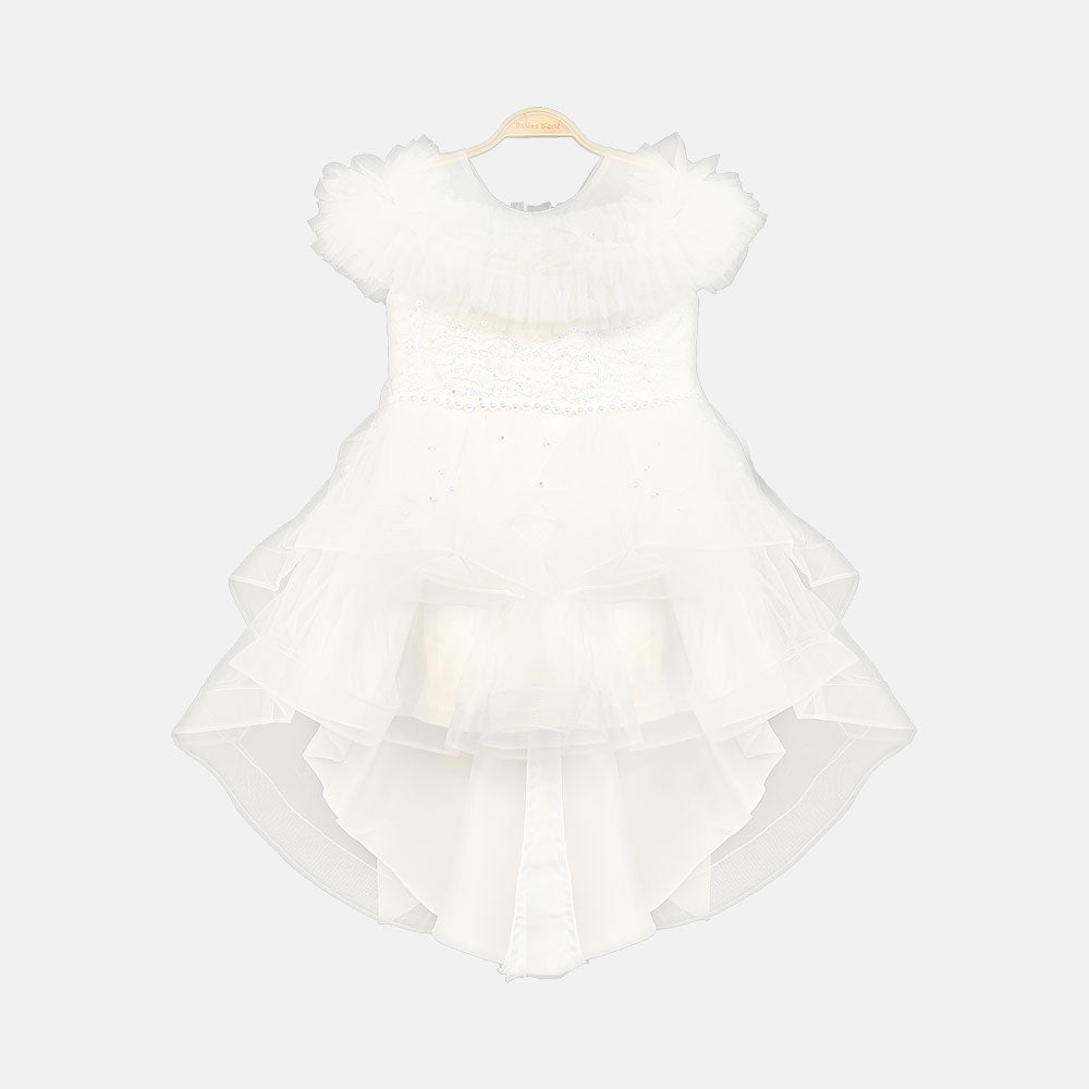 FANCY FROCK SWAN PRINCESS RUFFLE TULLE