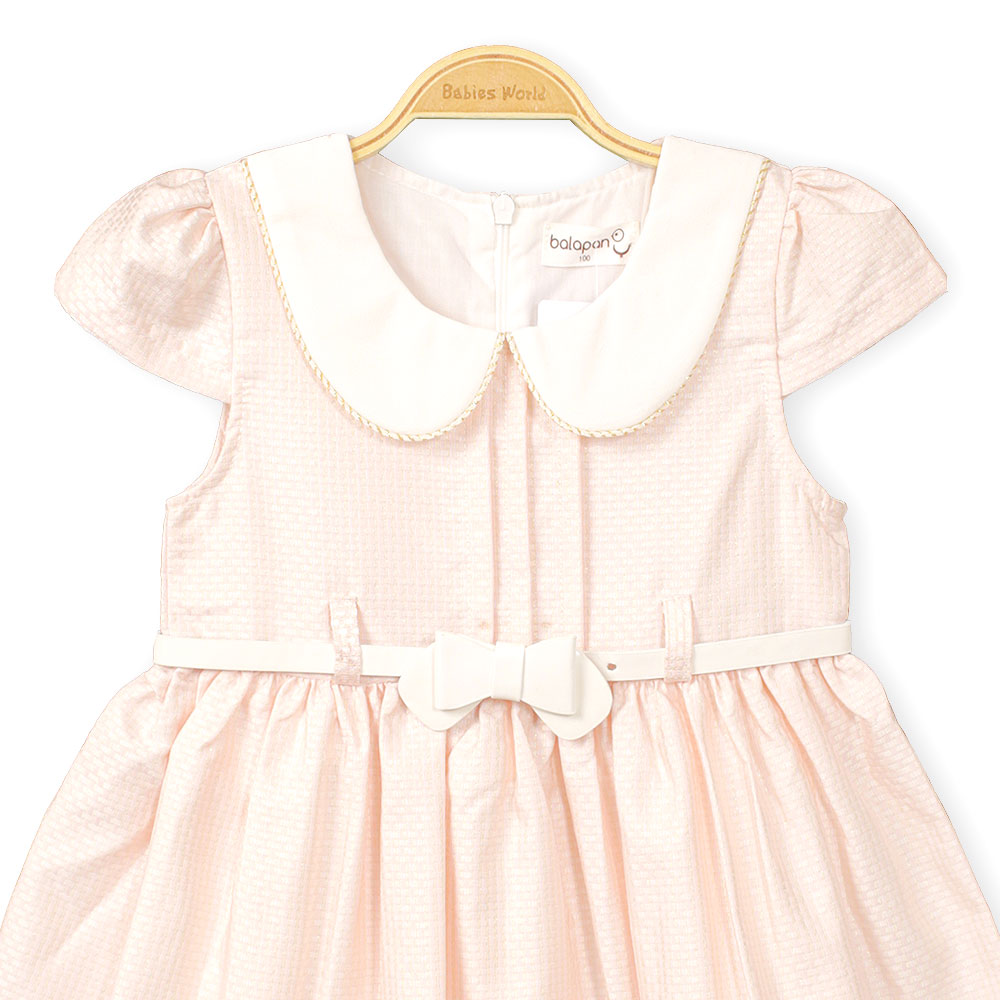 GIRL FROCK PINK SHIMMERY